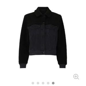 Louna Black Denim Teddy Jacket